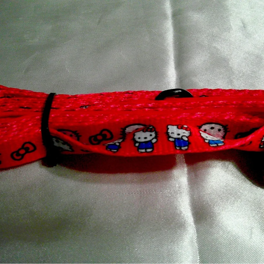 Sassy Meow Red Hello Kitty Step-in Harness and Matching Leash (S)